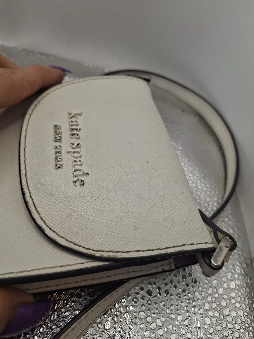 Kate Spade White Crossbody Phone Bag